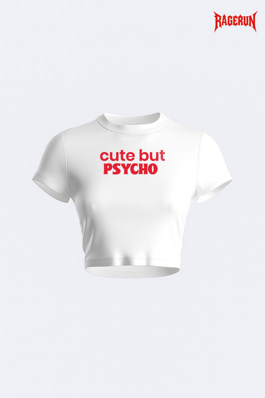 cute but PSYCHO CROP TOP